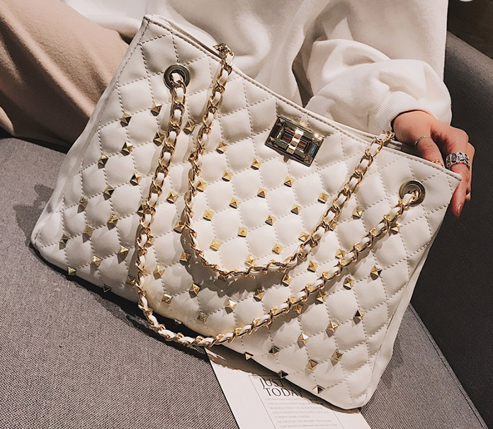 Studded Tote Bag