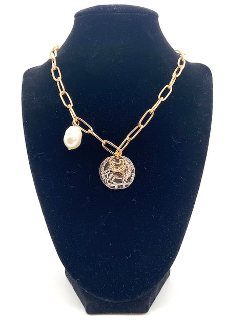 Double Duty Golden Coin Chain