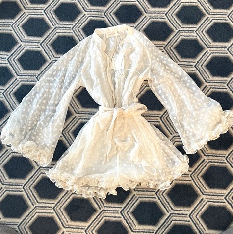 Zimmermann Polka Dot Cream Color Romper / S