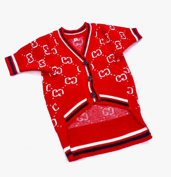 Reddy Freddy Dog Sweater
