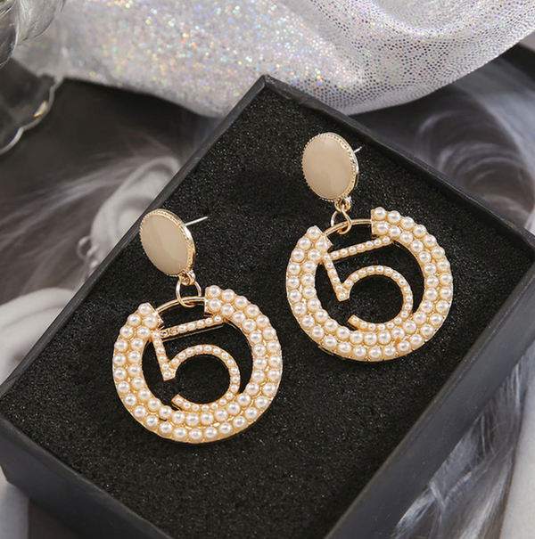 Pearl #5 Earrings