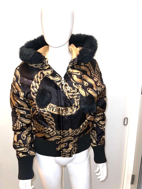 Vintage Rockawear Chain Link Pattern Jacket / S