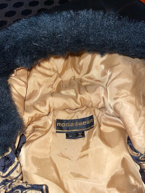 Vintage Rockawear Chain Link Pattern Jacket / S