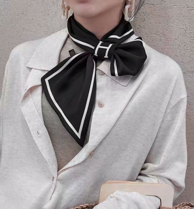 H Logo Neck Loop Scarf