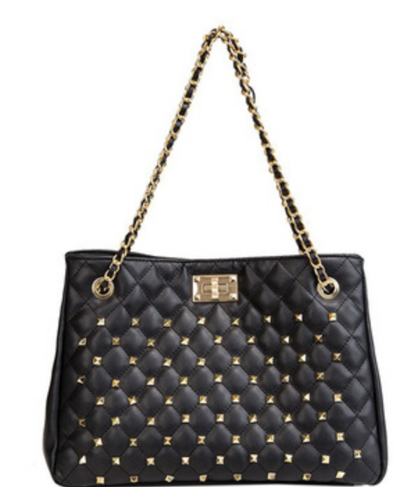 Studded Tote Bag